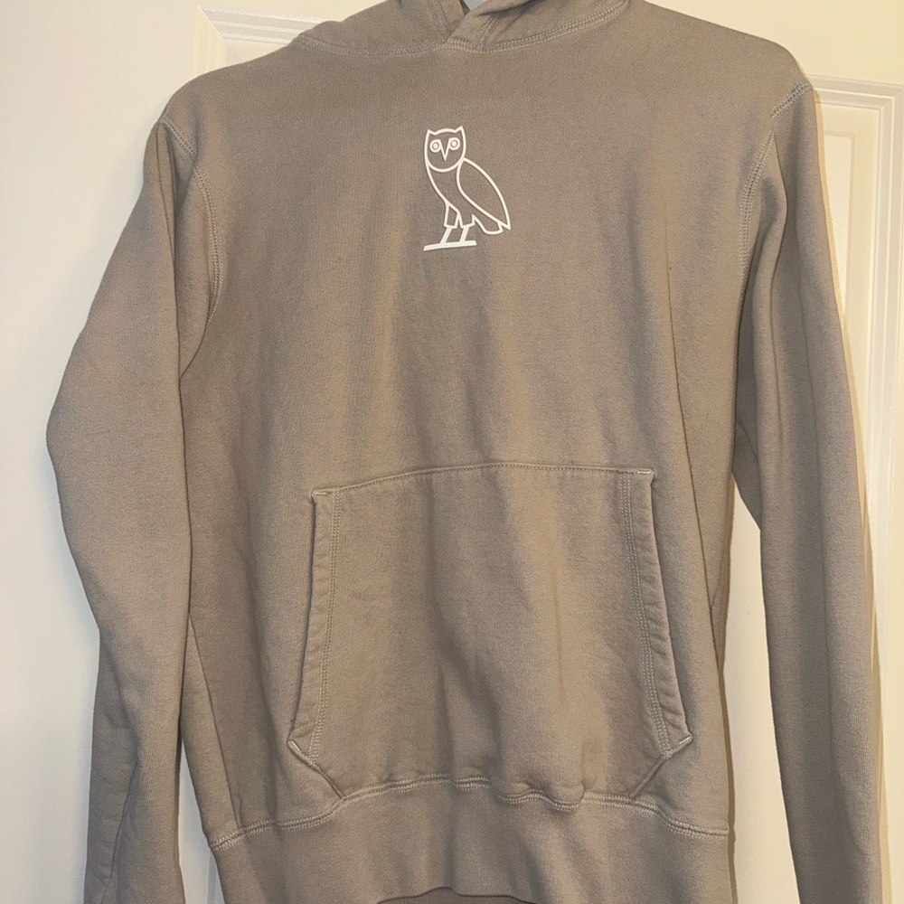 Tan/Beige OVO Hoodie with Owl Logo